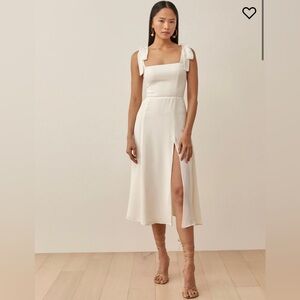 REFORMATION twilight dress in ivory size 8